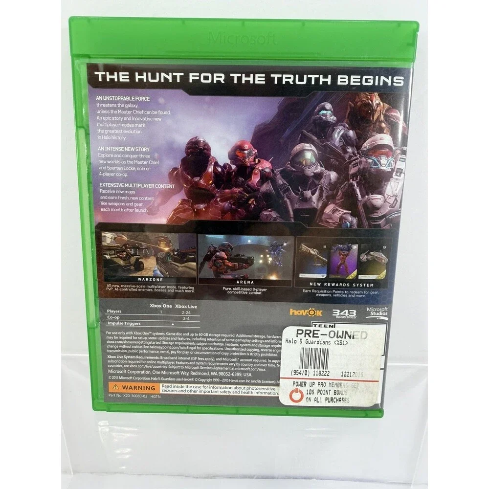 Halo 5: Guardians (Microsoft Xbox One, 2015) CIB Complete - Tested